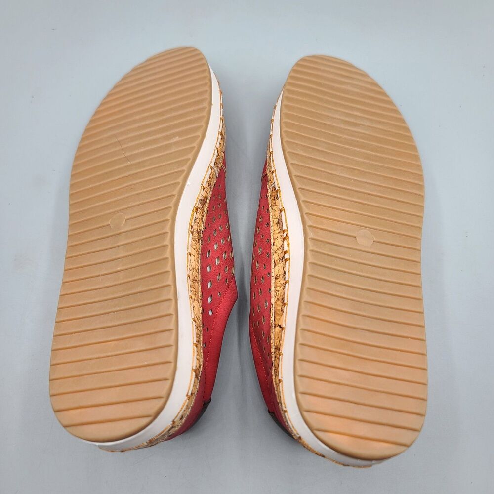 Womens Slip On Pumps Trainers Loafers Ladies Sneaker Casual Flat Soft Shoes 9.5? - Picture 3 of 13